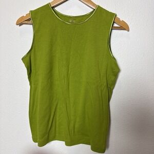 Christopher & Banks Size M Sleeveless tank top pretty Green Gorgeous